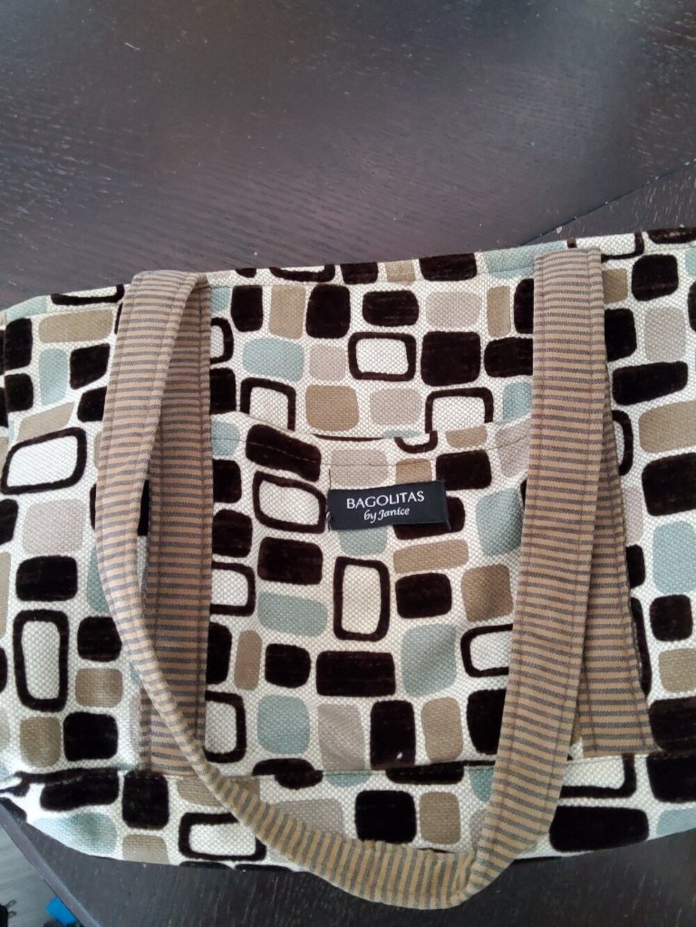 Bagolitas Tote with Mid Century modern vibe